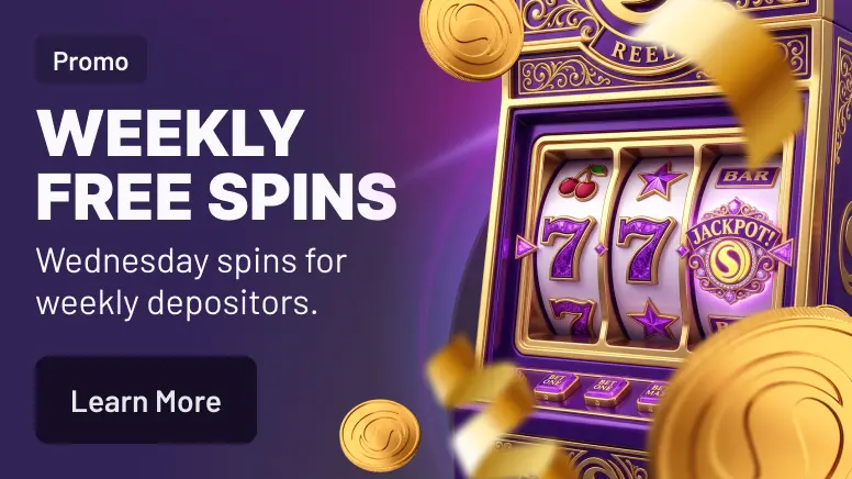 SpinBet Weekly Free Spins promotion banner